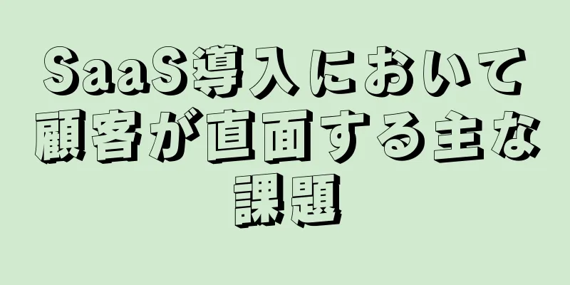 SaaS導入において顧客が直面する主な課題