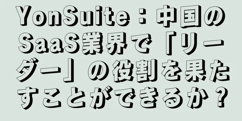 YonSuite：中国のSaaS業界で「リーダー」の役割を果たすことができるか？