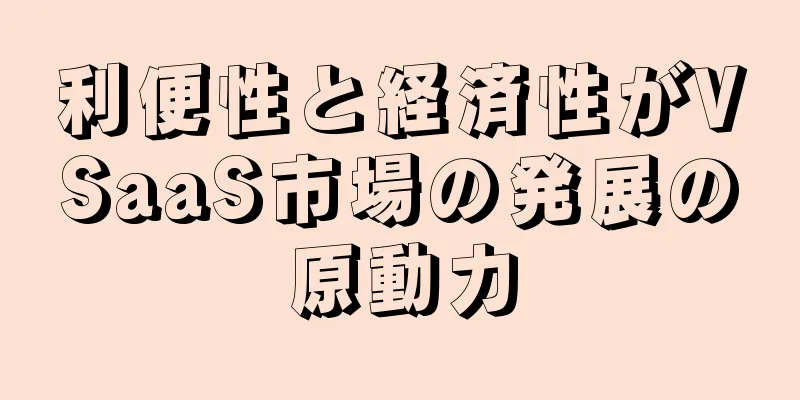 利便性と経済性がVSaaS市場の発展の原動力