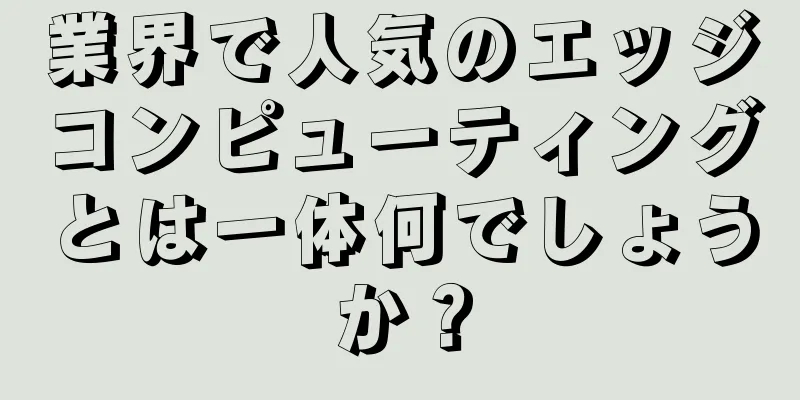 業界で人気のエッジコンピューティングとは一体何でしょうか？