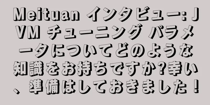 Meituan インタビュー: JVM チューニング パラメータについてどのような知識をお持ちですか?幸い、準備はしておきました！