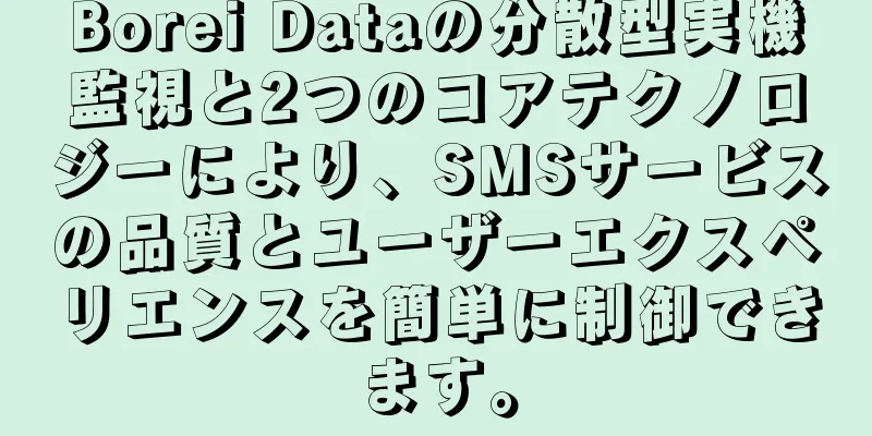 Borei Dataの分散型実機監視と2つのコアテクノロジーにより、SMSサービスの品質とユーザーエクスペリエンスを簡単に制御できます。