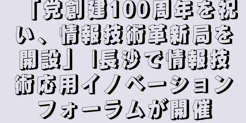 「党創建100周年を祝い、情報技術革新局を開設」 |長沙で情報技術応用イノベーションフォーラムが開催