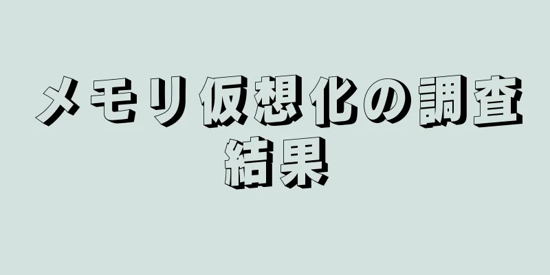 メモリ仮想化の調査結果