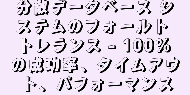 分散データベース システムのフォールト トレランス - 100% の成功率、タイムアウト、パフォーマンス