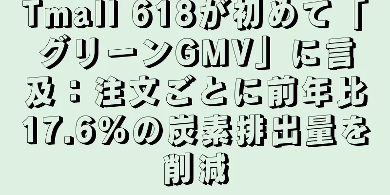 Tmall 618が初めて「グリーンGMV」に言及：注文ごとに前年比17.6％の炭素排出量を削減