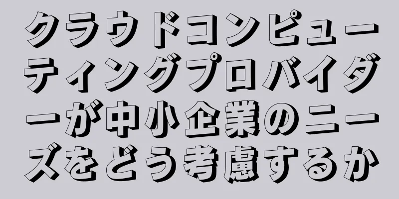 クラウドコンピューティングプロバイダーが中小企業のニーズをどう考慮するか