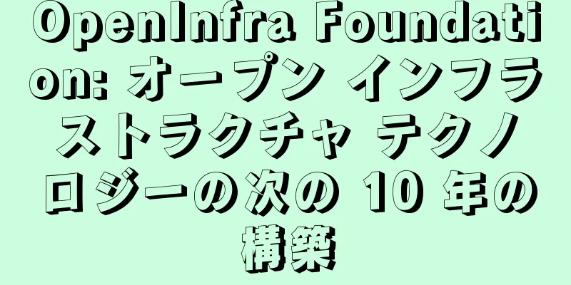 OpenInfra Foundation: オープン インフラストラクチャ テクノロジーの次の 10 年の構築