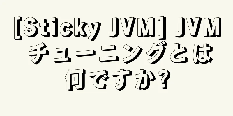 [Sticky JVM] JVM チューニングとは何ですか?