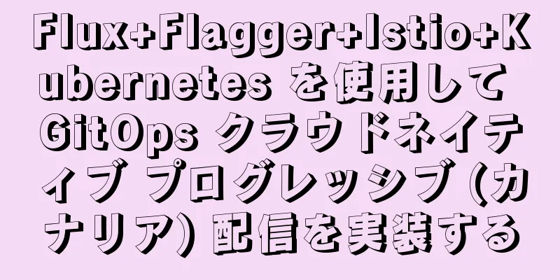 Flux+Flagger+Istio+Kubernetes を使用して GitOps クラウドネイティブ プログレッシブ (カナリア) 配信を実装する
