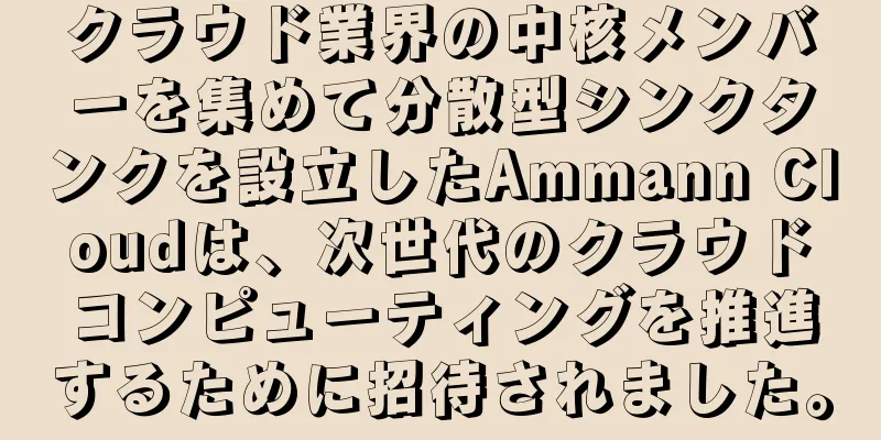 クラウド業界の中核メンバーを集めて分散型シンクタンクを設立したAmmann Cloudは、次世代のクラウドコンピューティングを推進するために招待されました。