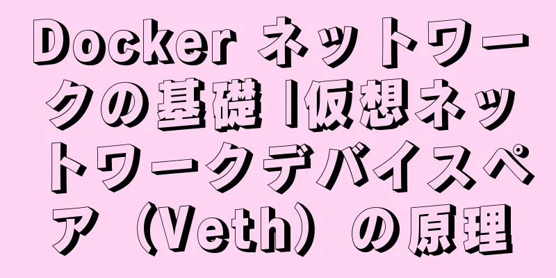 Docker ネットワークの基礎 |仮想ネットワークデバイスペア（Veth）の原理