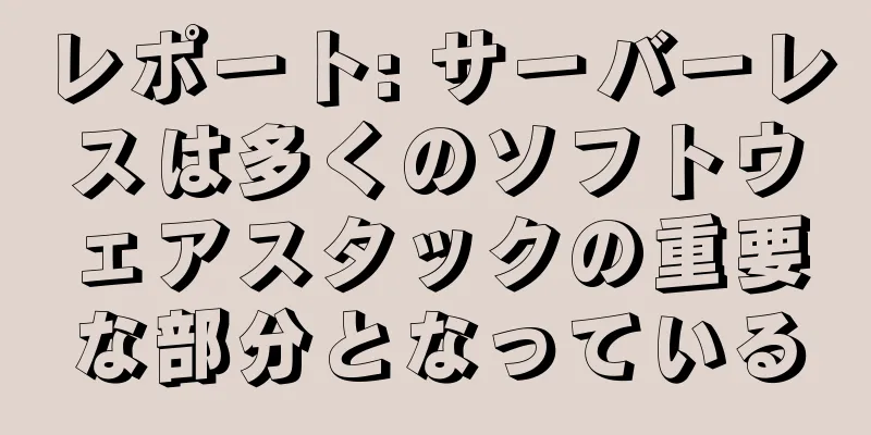 レポート: サーバーレスは多くのソフトウェアスタックの重要な部分となっている