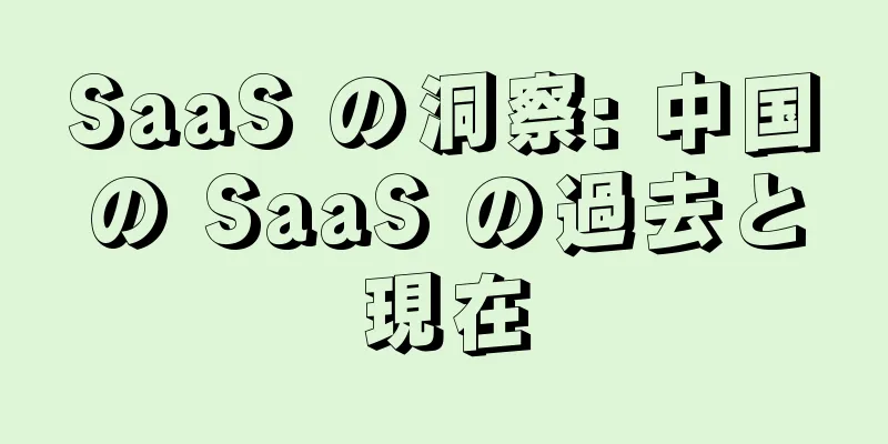 SaaS の洞察: 中国の SaaS の過去と現在