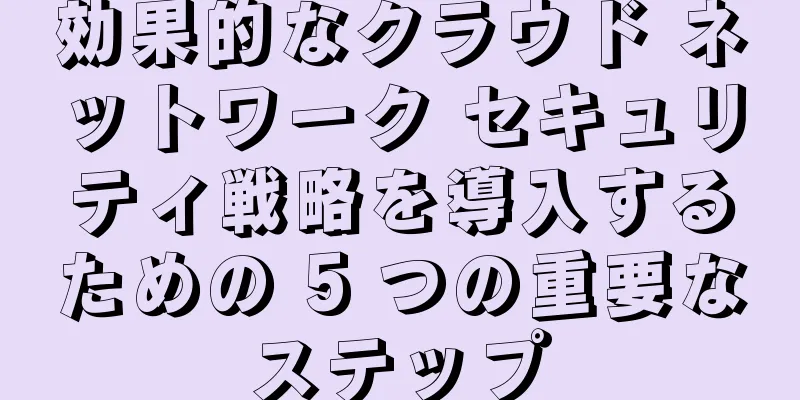 効果的なクラウド ネットワーク セキュリティ戦略を導入するための 5 つの重要なステップ