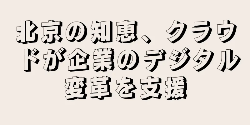 北京の知恵、クラウドが企業のデジタル変革を支援
