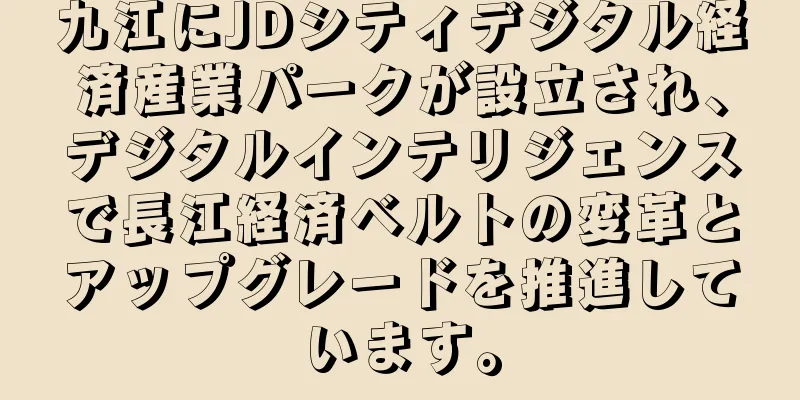 九江にJDシティデジタル経済産業パークが設立され、デジタルインテリジェンスで長江経済ベルトの変革とアップグレードを推進しています。