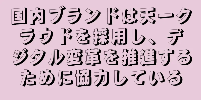 国内ブランドは天一クラウドを採用し、デジタル変革を推進するために協力している