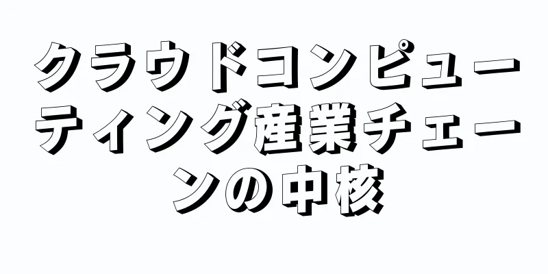 クラウドコンピューティング産業チェーンの中核