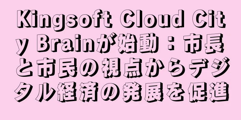 Kingsoft Cloud City Brainが始動：市長と市民の視点からデジタル経済の発展を促進