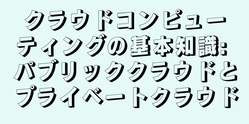 クラウドコンピューティングの基本知識: パブリッククラウドとプライベートクラウド