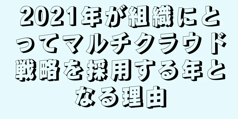2021年が組織にとってマルチクラウド戦略を採用する年となる理由