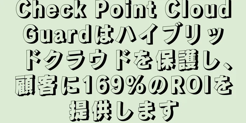 Check Point CloudGuardはハイブリッドクラウドを保護し、顧客に169%のROIを提供します