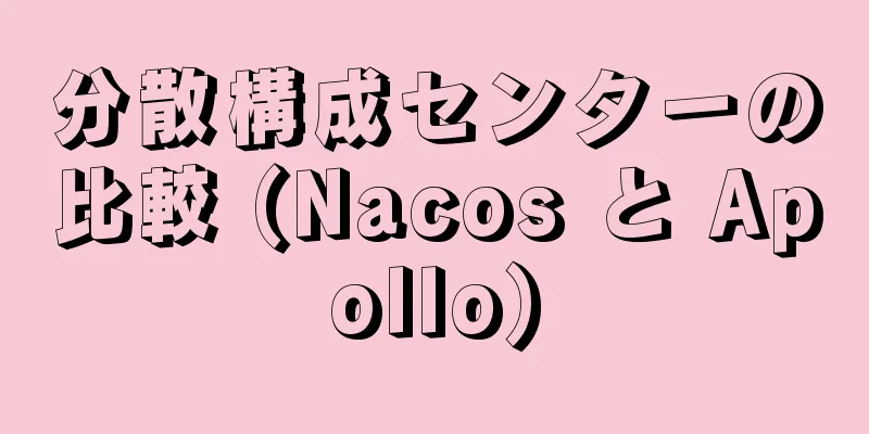 分散構成センターの比較 (Nacos と Apollo)
