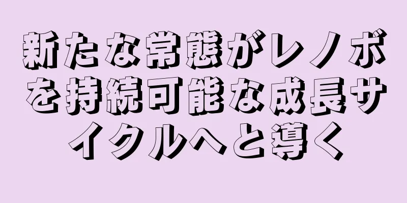 新たな常態がレノボを持続可能な成長サイクルへと導く