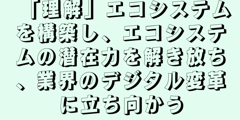 「理解」エコシステムを構築し、エコシステムの潜在力を解き放ち、業界のデジタル変革に立ち向かう