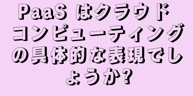 PaaS はクラウド コンピューティングの具体的な表現でしょうか?