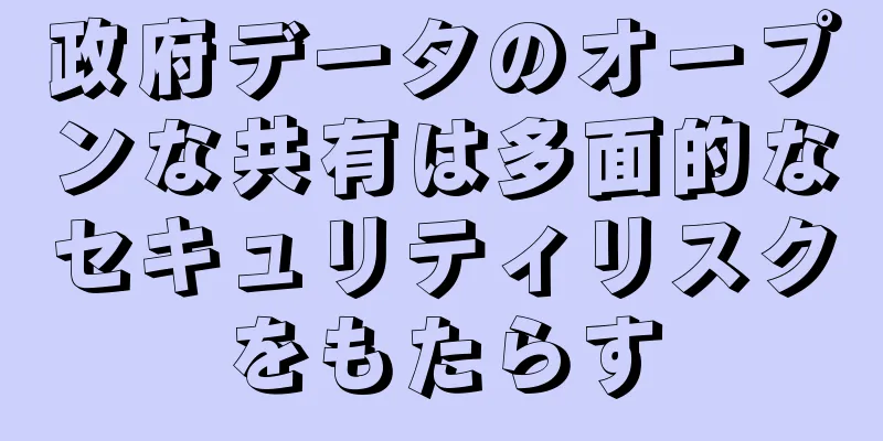 政府データのオープンな共有は多面的なセキュリティリスクをもたらす