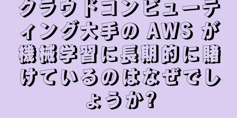 クラウドコンピューティング大手の AWS が機械学習に長期的に賭けているのはなぜでしょうか?