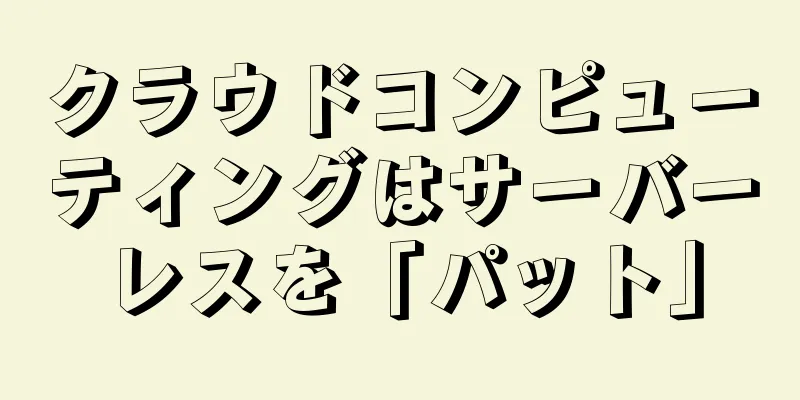 クラウドコンピューティングはサーバーレスを「パット」