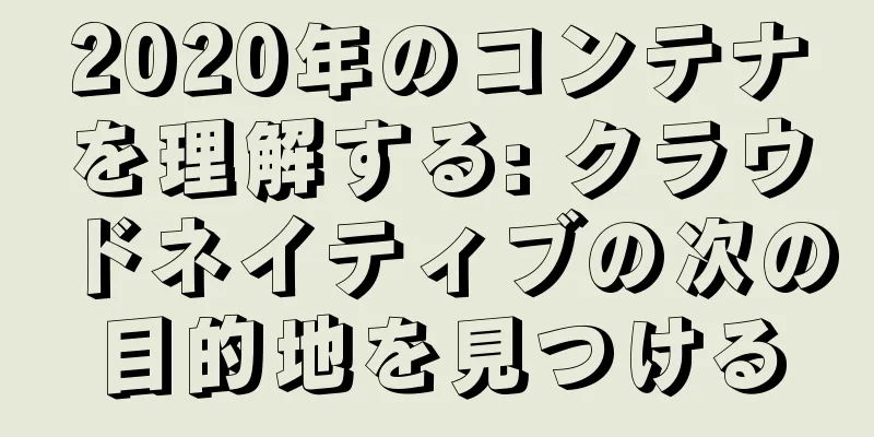 2020年のコンテナを理解する: クラウドネイティブの次の目的地を見つける