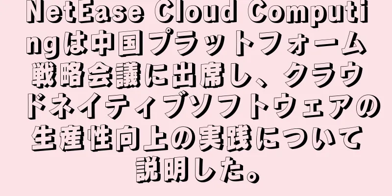 NetEase Cloud Computingは中国プラットフォーム戦略会議に出席し、クラウドネイティブソフトウェアの生産性向上の実践について説明した。
