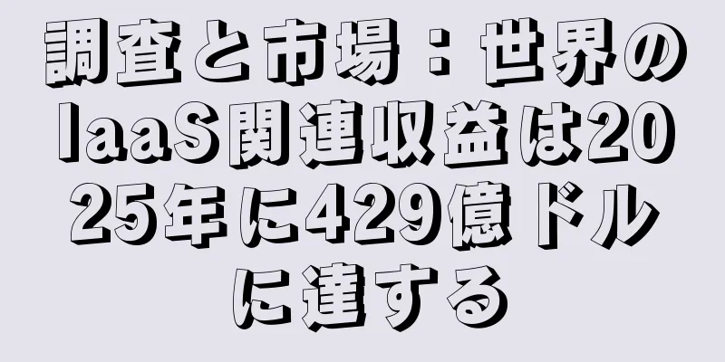 調査と市場：世界のIaaS関連収益は2025年に429億ドルに達する
