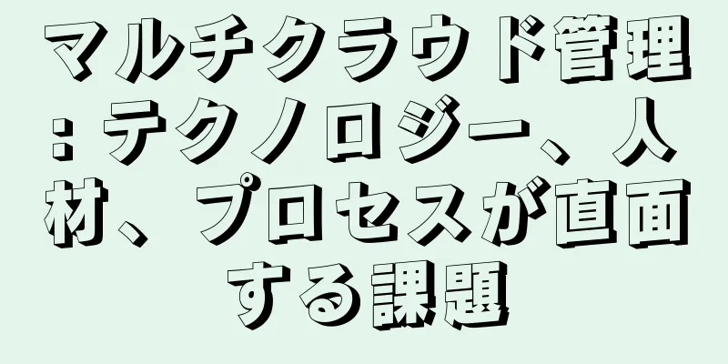 マルチクラウド管理: テクノロジー、人材、プロセスが直面する課題