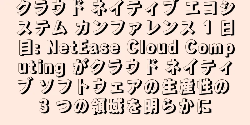 クラウド ネイティブ エコシステム カンファレンス 1 日目: NetEase Cloud Computing がクラウド ネイティブ ソフトウェアの生産性の 3 つの領域を明らかに