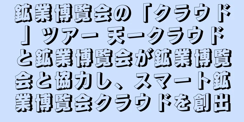 鉱業博覧会の「クラウド」ツアー 天一クラウドと鉱業博覧会が鉱業博覧会と協力し、スマート鉱業博覧会クラウドを創出