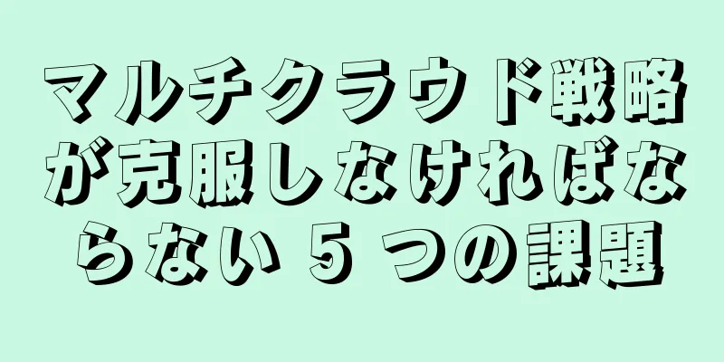マルチクラウド戦略が克服しなければならない 5 つの課題