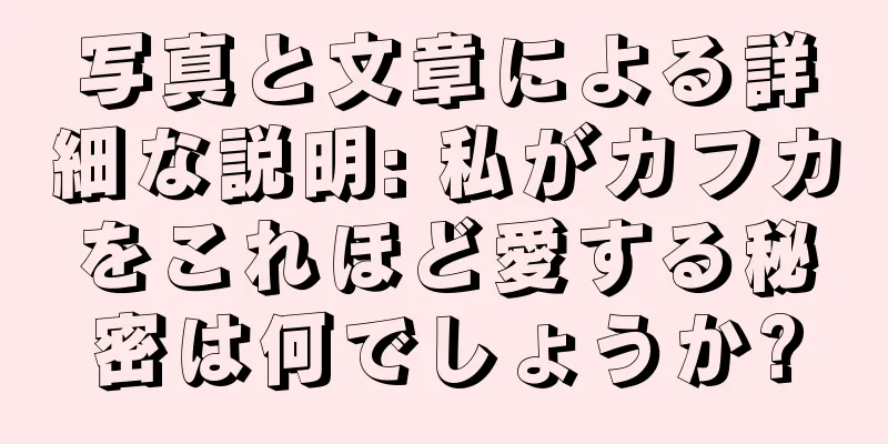 写真と文章による詳細な説明: 私がカフカをこれほど愛する秘密は何でしょうか?