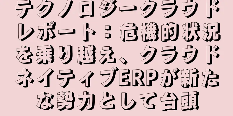 テクノロジークラウドレポート：危機的状況を乗り越え、クラウドネイティブERPが新たな勢力として台頭