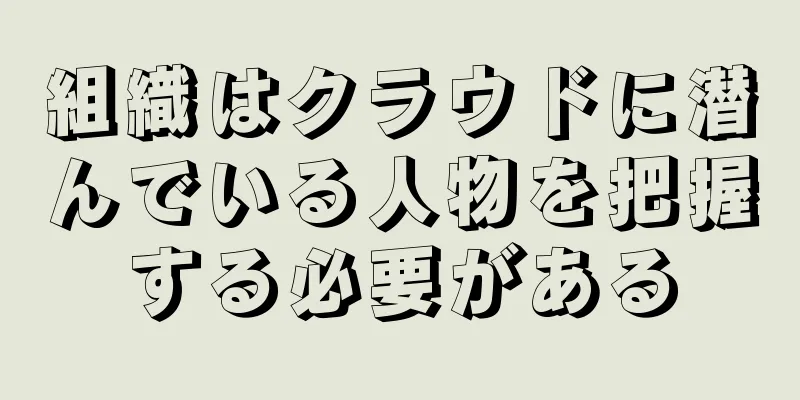 組織はクラウドに潜んでいる人物を把握する必要がある