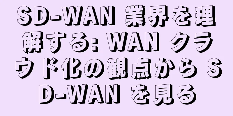 SD-WAN 業界を理解する: WAN クラウド化の観点から SD-WAN を見る