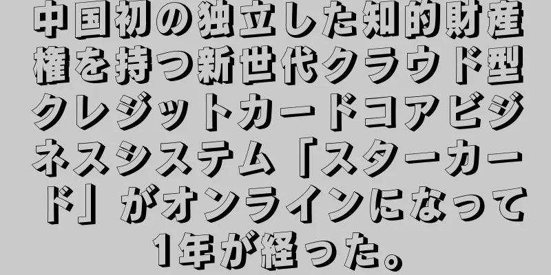中国初の独立した知的財産権を持つ新世代クラウド型クレジットカードコアビジネスシステム「スターカード」がオンラインになって1年が経った。