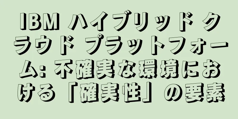 IBM ハイブリッド クラウド プラットフォーム: 不確実な環境における「確実性」の要素