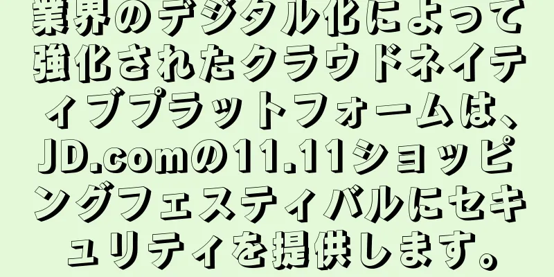 業界のデジタル化によって強化されたクラウドネイティブプラットフォームは、JD.comの11.11ショッピングフェスティバルにセキュリティを提供します。