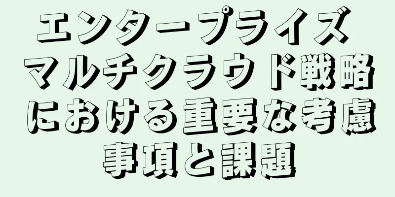 エンタープライズ マルチクラウド戦略における重要な考慮事項と課題