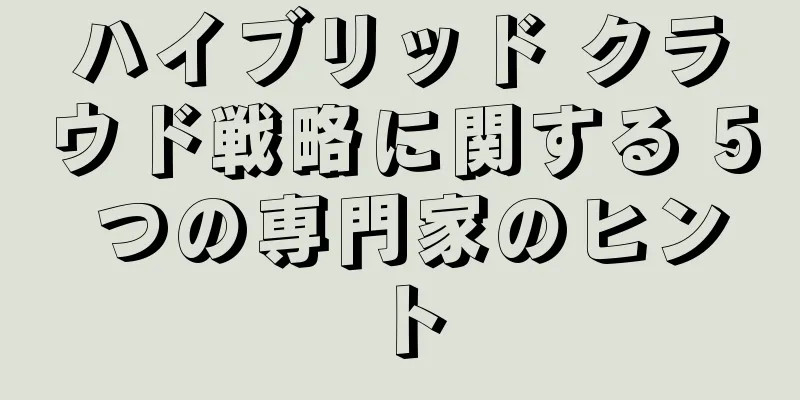 ハイブリッド クラウド戦略に関する 5 つの専門家のヒント